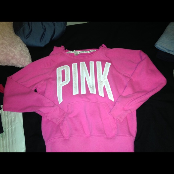 Victoria's Secret pink hoodie.