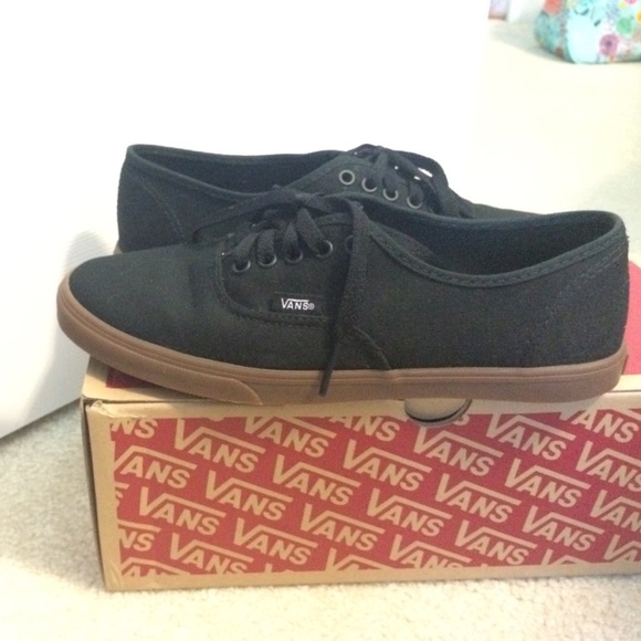 Black Gumsole Vans