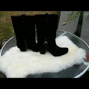 EARTHIES Lintz Boots - Black Suede - Size 11