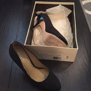 Coach black heels
