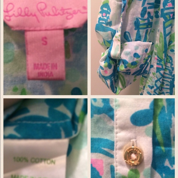 Lilly Pulitzer Captiva Tunic in High beams - Picture 3 of 4