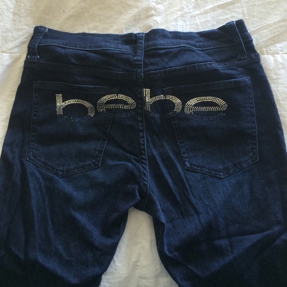 Bebe stretch dark wash jeggings sz 29