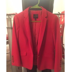 Vibrant Red Blazer