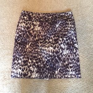 Leopard pencil skirt