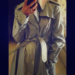 Rare fine! Norma Kamali/everlast metallic trench