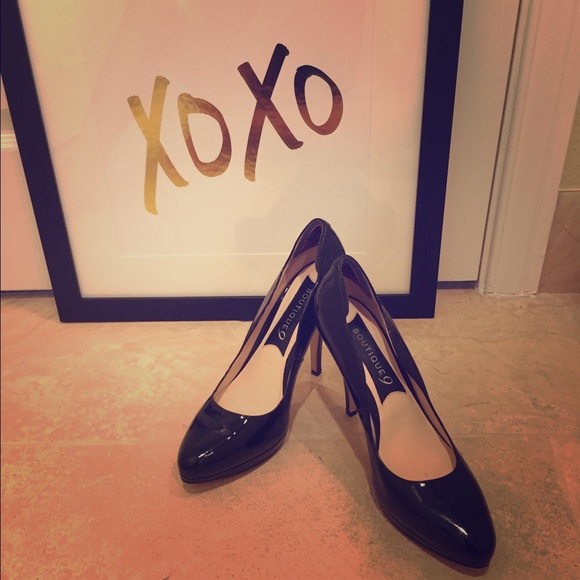 Patent leather heels