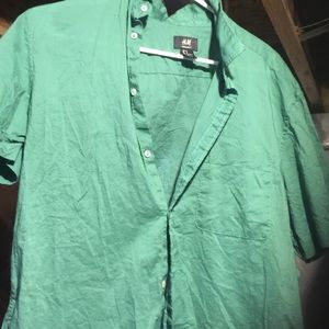 H&m men's collar shirt preppy