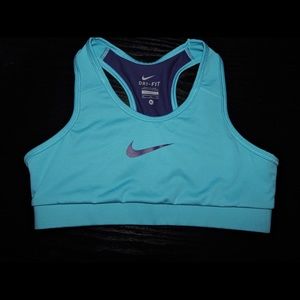 purple and blue nike sports bra