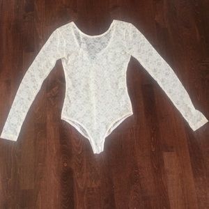One piece lace top
