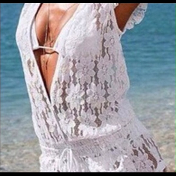 💥Lace Cover Up Romper