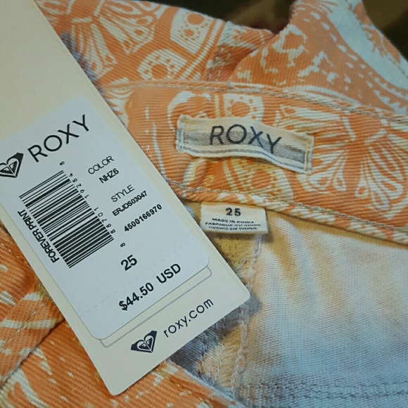Roxy print denim shorts - Picture 4 of 4