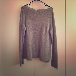 Grey knit sweater