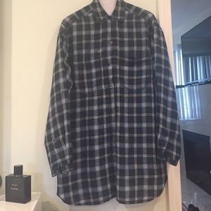 Plaid button down shirt