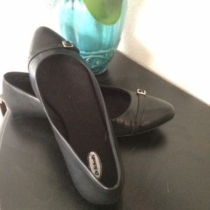 Dr Schools Black Flats