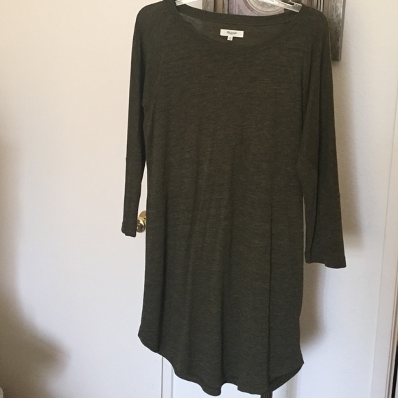 Madewell Shift Dress - Dark Olive
