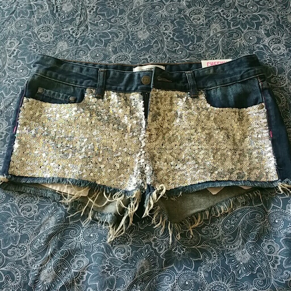 Sequined shorts