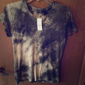 Black/grey/white tye dye shirt