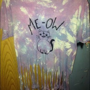 Tie dye cat meow