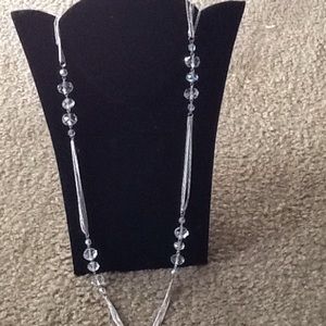 Chic Silver beaded necklace