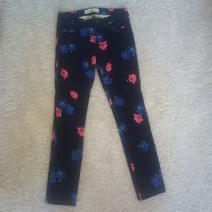 Flower designed skinny jeans Hollister