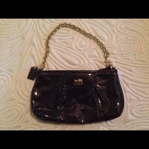 Coach deep purple evening purse
