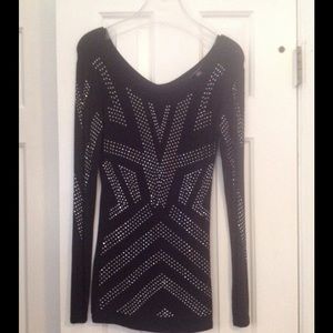 Black Studded Blouse