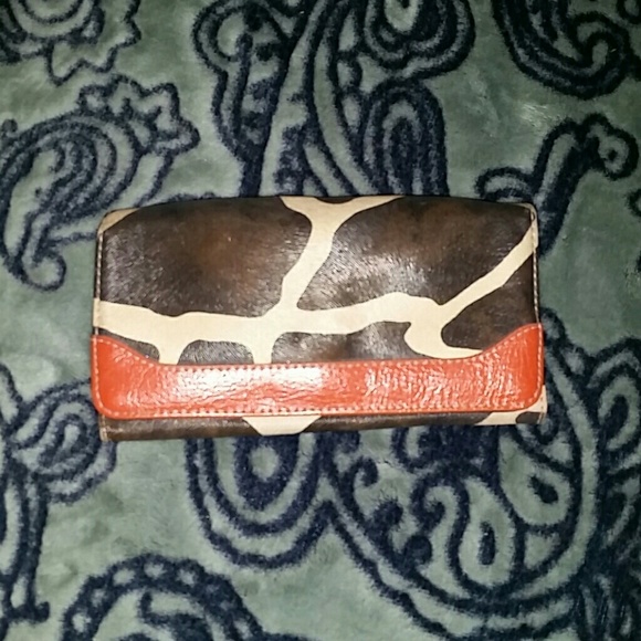Giraffe print wallet