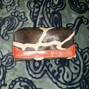Giraffe print wallet