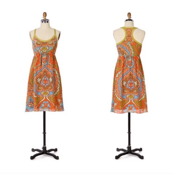 Anthropologie Date Palms Dress Size 6