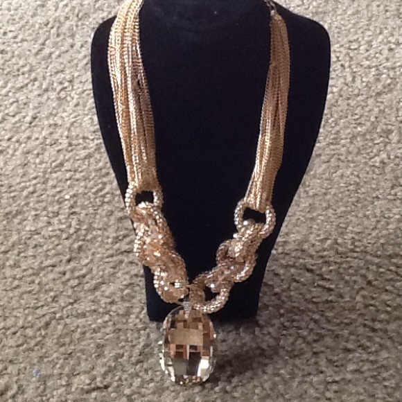 Faux Gemstone Statement necklace