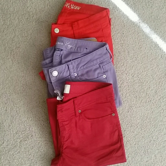 Red Old Navy, Purple American Eagle, Red Kohls!