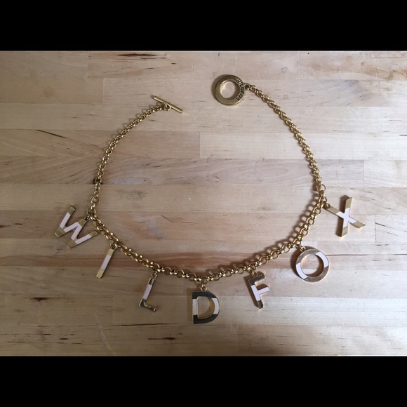 Wildfox Monogramed Necklace