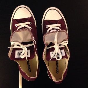 Converse purple double tongue size 10