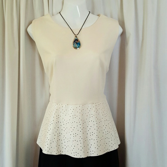 Apt. 9 Tops - White Peplum Top