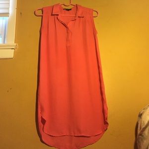 Coral H&M shirt-dress