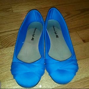 American eagle blue flats (payless)