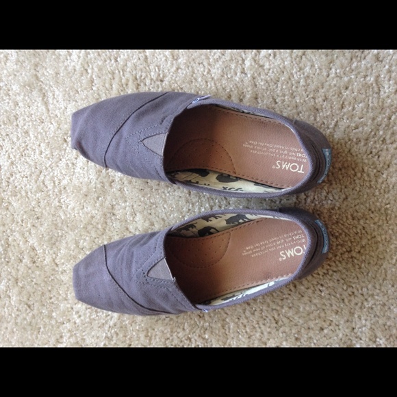 TOMS grey shoes