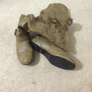 FINAL PRICE Brown High Boots with Buckles