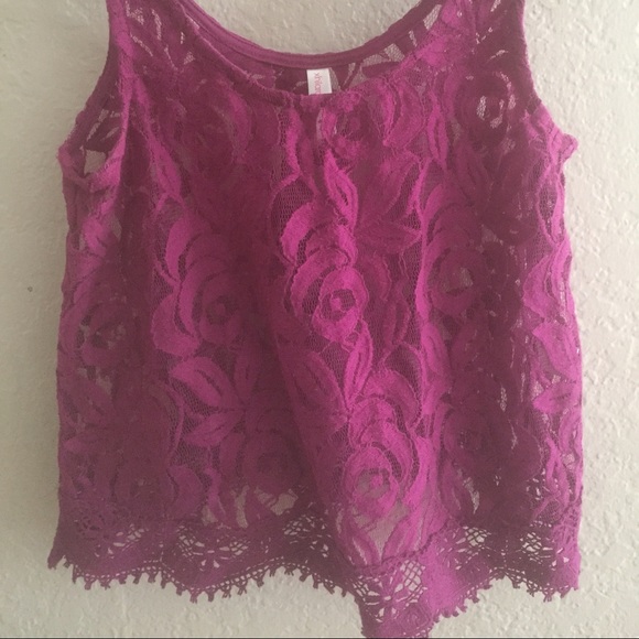 Sheer crop top