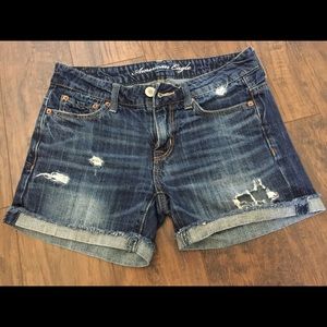 American Eagle Distress Boyfriend Fit Shorts