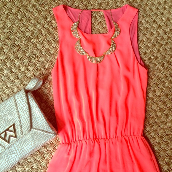 Rory Beca neon pink dress