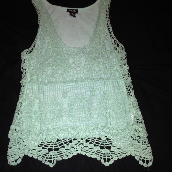 Mint green dressy tank top