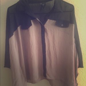 ☀️🌴SUMMER CLEARANCE☀️🌴 Sheer black/Nude Top