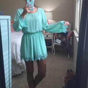 Mint green romper