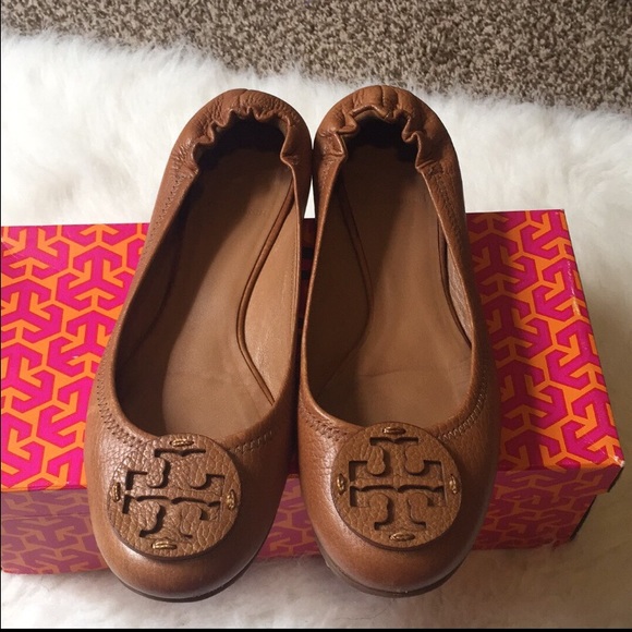 Tory Burch Reva Tumbled Tan Leather