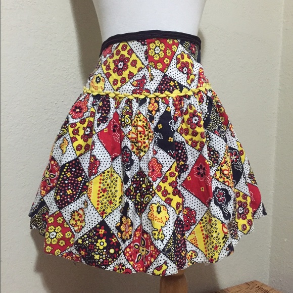 70's Calico print apron
