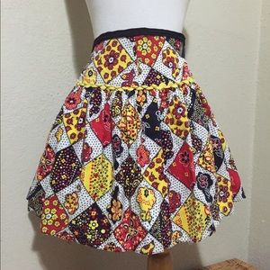 70's Calico print apron
