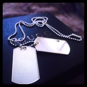 Authentic Gucci Dog tags.