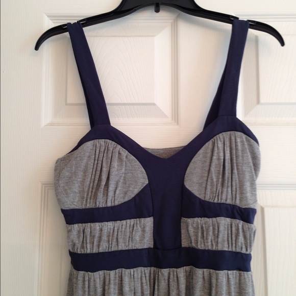 Topshop Dresses & Skirts - SOLD-TOPSHOP Super Cute!! grey and blue dress