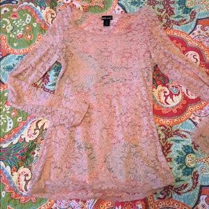 Wet Seal pink lace top